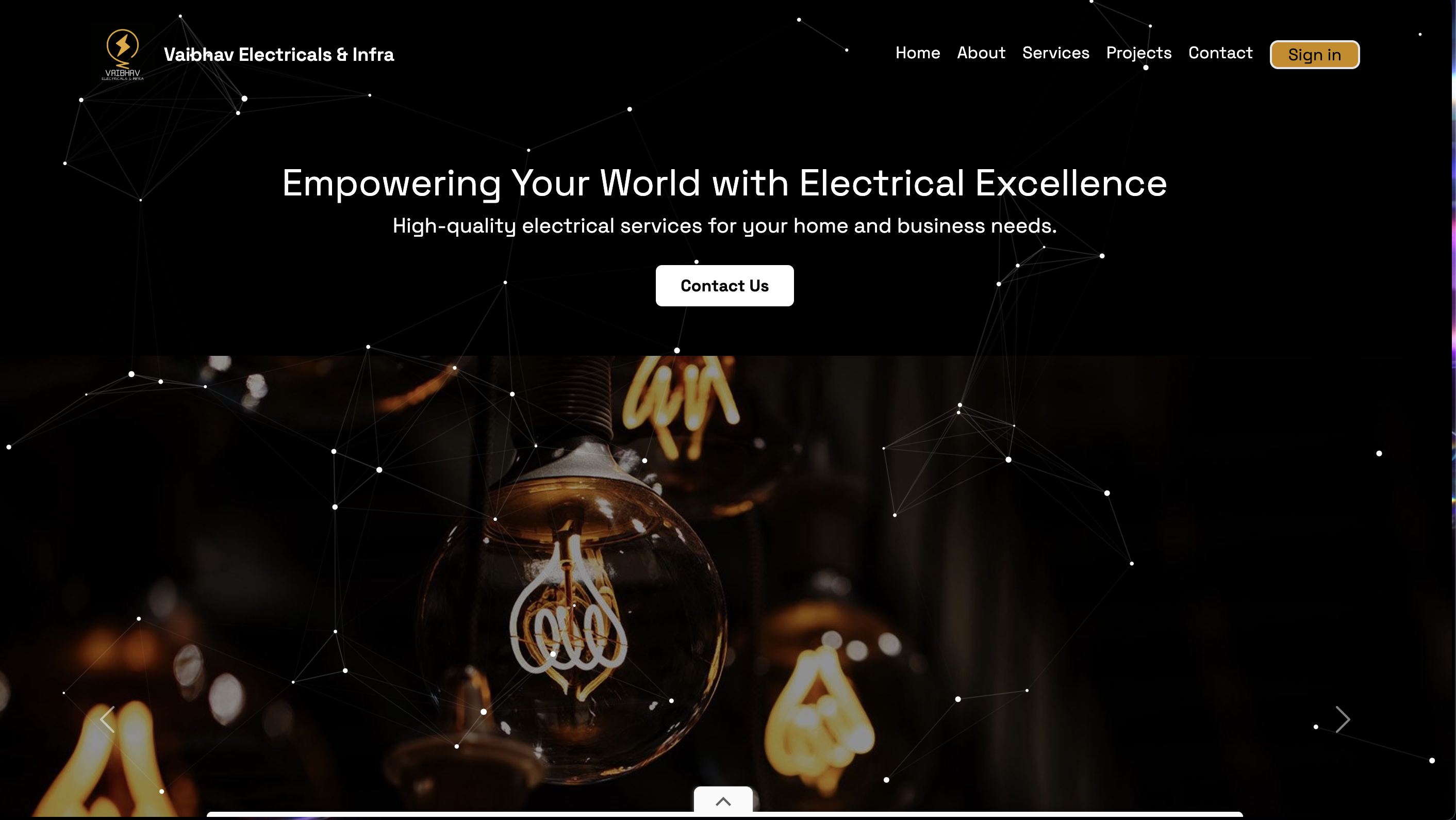 Vaibhav Electricals – Business Website